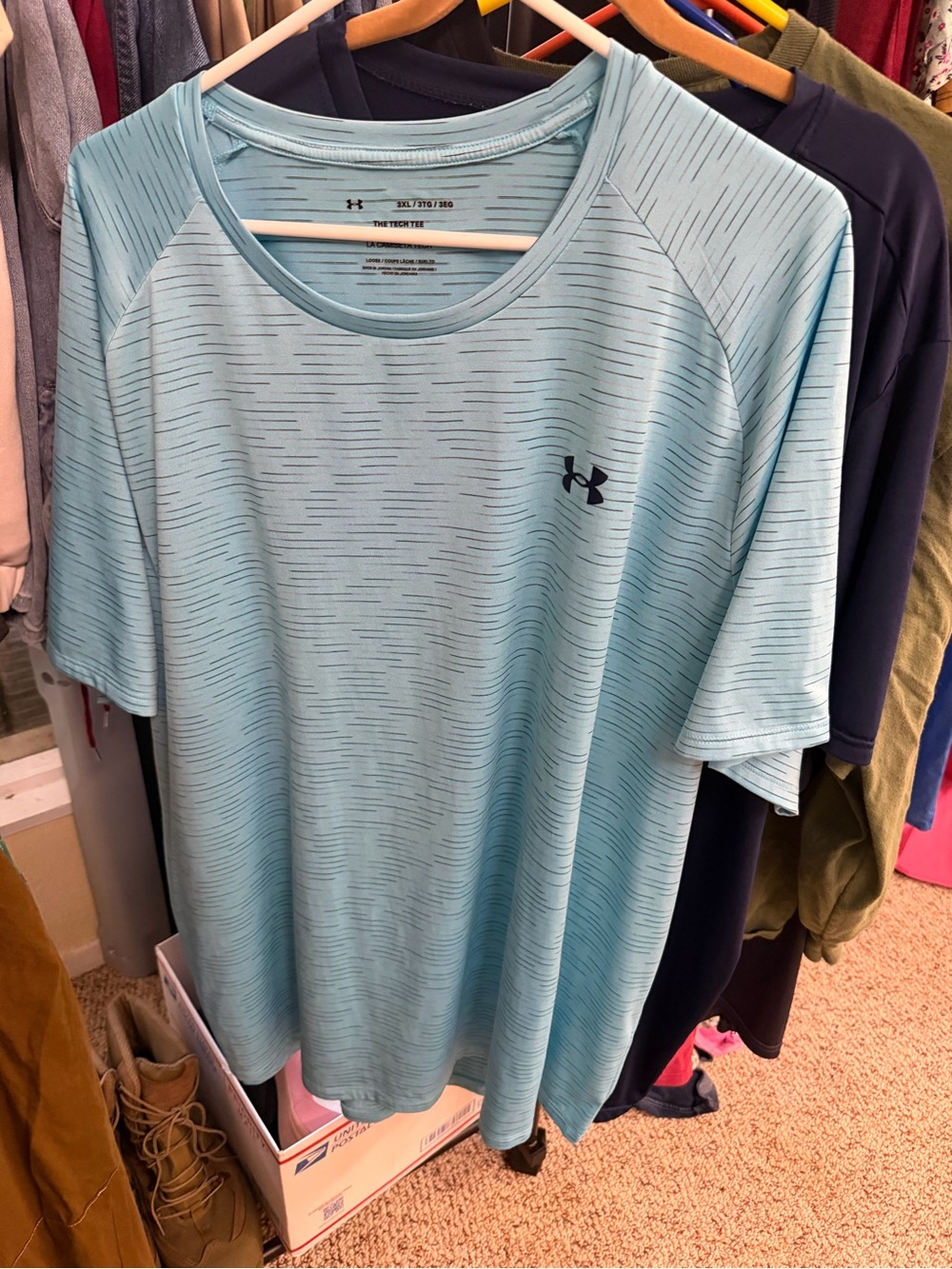 Under Armour Light Blue Short Sleeve Performance Tee
